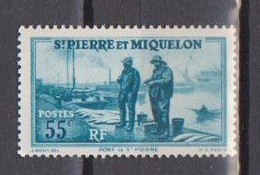 SAINT PIERRE ET MIQUELON          N°  YVERT 178  NEUF AVEC CHARNIERES      ( CHARN   02/ 54 ) - Unused Stamps