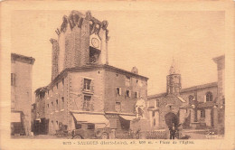 FRANCE - Saugues - Place De L'église - Carte Postale Ancienne - Saugues