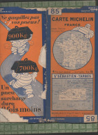 Cate Michelin N°85  St Sebastien-Tarbes  Cote 2550 212    (M6351) - Cartes Routières
