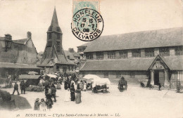 FRANCE - Honfleur - L'église Saint Catherine Et Le Marché - Carte Postale Ancienne - Honfleur