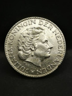 1 GULDEN ARGENT 1955 JULIANA PAYS BAS / NEDERLAND SILVER - 1948-1980 : Juliana