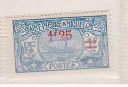 SAINT PIERRE ET MIQUELON          N°  YVERT 124  NEUF AVEC CHARNIERES      ( CHARN   02/ 53 ) - Nuevos