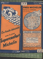 Cate Michelin N°77 Valence Grenoble     Cote 3227.88 (M6356) - Cartes Routières