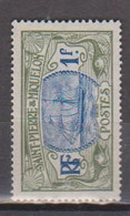 SAINT PIERRE ET MIQUELON          N°  YVERT 91  NEUF AVEC CHARNIERES      ( CHARN   02/ 51 ) - Nuevos