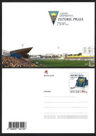 Estoril Praia Football Stadium. Entire Postcard 75th Years Of Grupo Desportivo Estoril Praia, Cascais. Soccer. Voetbal - Lettres & Documents