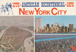 CARTOLINA  NEW YORK CITY,NEW YORK,STATI UNITI-AMERICAN BICENTENNIAL 1776-1976-NON VIAGGIATA - Andere Monumente & Gebäude