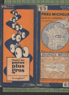 Cate Michelin N°69 Bourges Macon Cote 3034.57 (M6361) - Roadmaps