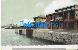 223009 ARGENTINA BUENOS AIRES PUERTO DARSENA SUD POSTAL POSTCARD - Argentine