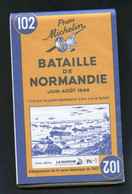 WWII Réimpression De 2019 De La Carte Michelin De 1947 "Bataille De Normandie 1944" WW2 - Strassenkarten