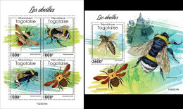 Niger 2023, Animals, Bees, 4val In BF+BF - Abeilles