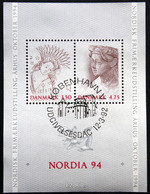 Denmark 1992 NORDIA '94, MiNr. 1023-1024  BLOCK 8   ( Lot Mappe ) - Usado