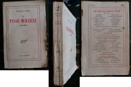 C1 Marcel AYME Le PASSE MURAILLE Nouvelles NRF 1943  PORT INCLUS France - Toverachtigroman