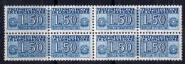 Italia (1955) - Pacchi In Concessione, 50 Lire Fil. Stelle 1° Tipo, Sass. 6 ** - Consigned Parcels