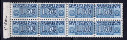 Italia (1955) - Pacchi In Concessione, 50 Lire Fil. Stelle 1° Tipo, Sass. 6 ** - Consigned Parcels