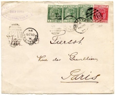 GIBRALTAR - LETTRE DE GIBRALTAR POUR PARIS, 1894 - Gibilterra