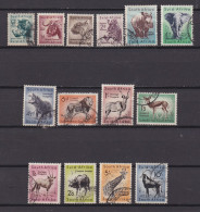 SOUTH AFRICA UNION,1954 , Used Stamp(s), Definitives Wildlife, M150-163 , Scan 12336, - Gebruikt