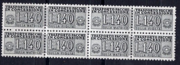 Italia (1955) - Pacchi In Concessione, 140 Lire Fil. Stelle 4° Tipo, Sass. 15/II ** - Pacchi In Concessione