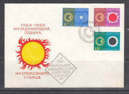 Bulgaria 1965 - International Years Of The Calm Sun, Mi-Nr. 1589/91, FDC - Astronomie