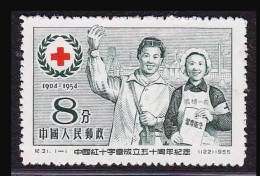 China Stamp 1955 C31 50th Anniv. Of Red Cross Society Of China MNH Stamps - Neufs