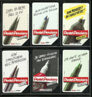 176 177 178 179 180 181 Goden - Serie Pentel  6 Pezzi Da Lire 5.000 Sip - Öff. Werbe-TK