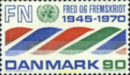 143839 MNH DINAMARCA 1970 25 ANIVERSARIO DE LA ONU - Unused Stamps