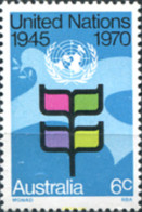 161220 MNH AUSTRALIA 1970 25 ANIVERSARIO DE LA ONU - Nuovi