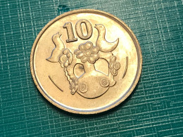 Münze Münzen Umlaufmünze Zypern 10 Cent 1990 - Cipro