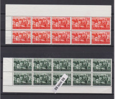 1940 BULGARISCHE WIRTSCHAFT - BULGARIAN ECONOMY(30st.) Mi 416/17 -MNH 2 Sheet 2 X5  BULGARIA / BULGARIE - Neufs