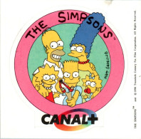 Autocollant Sticker The Simpsons Homer Bart Marge Lisa Maggie Matt Groening Année 1990 En B.Etat - Autocollants