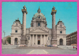 293476 / Austria - Wien - Karlskirche St. Charles's Church PC USED 1964 - 30g+1.50S Congress Graphical Printing Press - Chiese