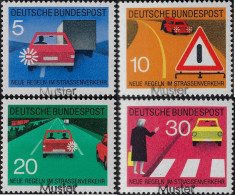 Allemagne 1971 Y&T 534 à 537 MÜSTER. Sécurité Routière, Nouvelle Réglementation. Dépassement, Priorité Au Piéton - Accidentes Y Seguridad Vial