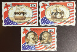 Tonga 1988 US Treaty Specimen MNH - Tonga (1970-...)