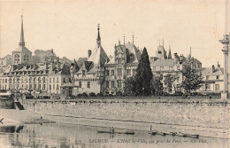 FRANCE - Saumur - L'hôtel De Ville - Vue Prise Du Pont - Carte Postale Ancienne - Saumur