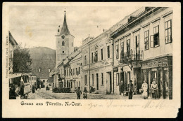 AK Türnitz,1902,Hauptplatz Mit Geschäften(Julius Meinl),Lilienfeld, Sigmund Brod - Lilienfeld