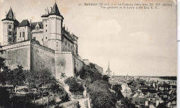 FRANCE - Saumur - Le Château - Vue Générale Et La Loire - Carte Postale Ancienne - Saumur