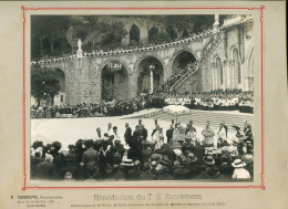 Lourdes -Bénédiction Du T.S. Sacrement Pèlerinages St-Flour, Rennes, Mende, Anvers - 14 Juin 1911 - Photo Cazenave - Lugares Santos