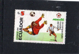 1986 Ecuador - Campionati Mondiali In Messico - 1986 – Mexico