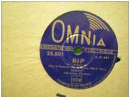 DISQUE OMNIA VINYLE 78T - CHANT AVEC ACCOMPAGNEMENT D'ORCHESTRE - LE COMTE DE LUXEMBOURG (BONHEUR N'EST CE PAS TOI)- RIP - 78 Rpm - Gramophone Records