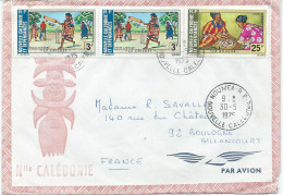 LETTRE PAR AVION 1975 AVEC 3 TIMBRES - Briefe U. Dokumente