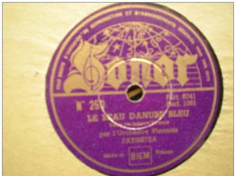 DISQUE SONOR VINYLE 78T - L'ORCHESTRE VIENNOIS FATINITZA - LE BEAU DANUBE BLEU - LES PATINEURS - 78 Rpm - Schellackplatten