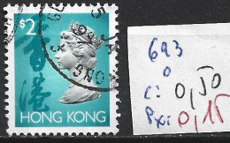 HONG KONG 693 Oblitéré Côte 0.50 € - Used Stamps