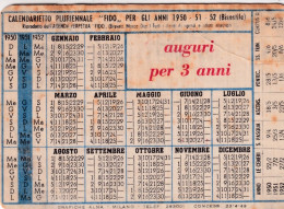 Calendarietto - Pluriennale - Icor - Milano - Anno 1950 - Petit Format : 1941-60