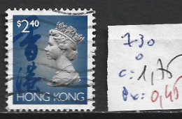 HONG KONG 730 Oblitéré Côte 1.75 € - Used Stamps