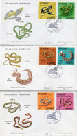 GABON 0297/302 Fdc Serpents, Snake - Slangen