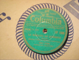 DISQUE COLUMBIA VINYLE 78T - TINO ROSSI - LA MADONA DE SORRENTE - SERENADE CELESTE - 78 Rpm - Schellackplatten