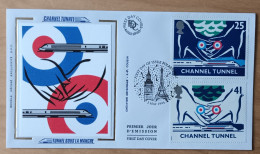 Grande Bretagne - FDC 1994 - YT N°1759, 1761 - TUNNEL SOUS LA MANCHE - 1991-00 Ediciones Decimales