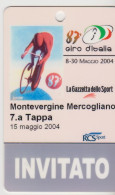 CYCLING-CYCLISME-RADFAHREN-CICLISMO-GIRO D'ITALIA- PASS - Cyclisme