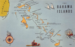 The Bahama Islands Map - Bahamas