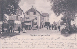 Les Verrières NE, La Frontière Et La Douane, Rue Animée (19.9.1904) - Les Verrières