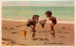 Georges Redon Série 1939 N°8 Les Secrets De La Mer Plage Beach Imp. Déchaux à Paris En TB.Etat - Redon